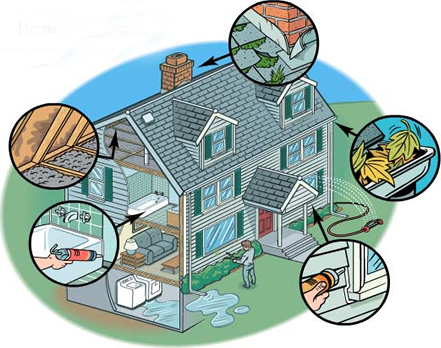 房屋维护保养 冬季检查 家用电器 检查屋顶