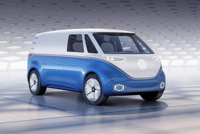 市售版I.D. Buzz Cargo电动厢型车最快将于2021上市。（Volkswagen）